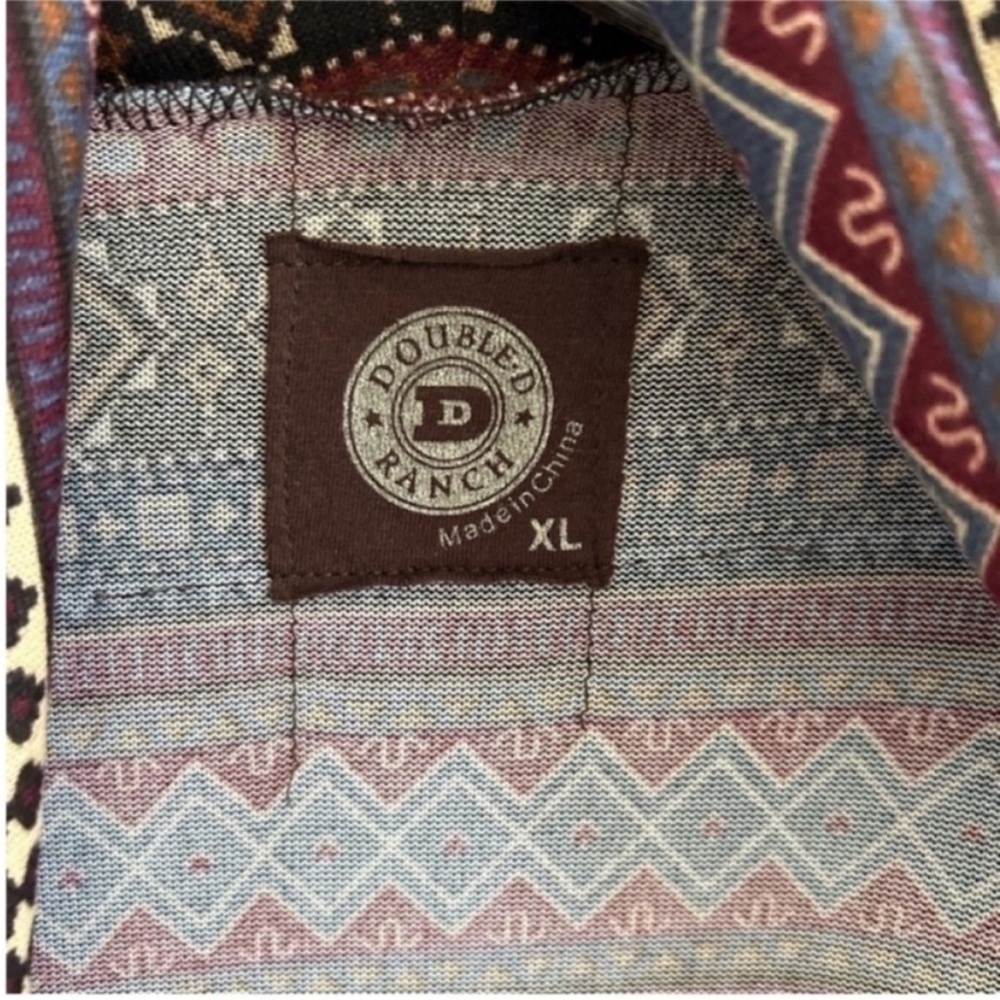 Double D Ranch Aztec Open Front Cardigan - Picture 4 of 5
